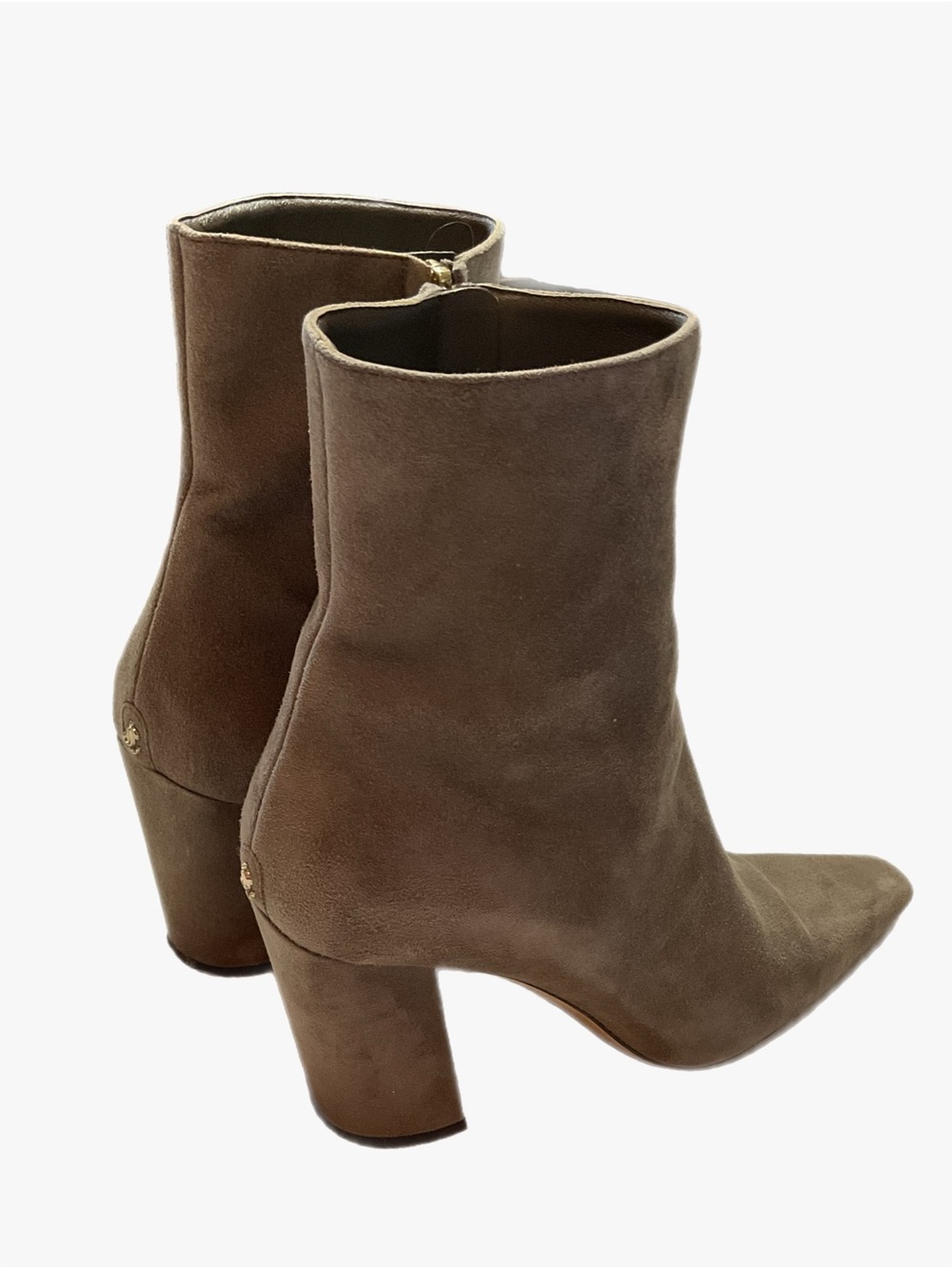 Authentic Jimmy Choo ZADIE Tan Boots EU 38/8US Designer Block Heels Mid Calf - Picture 5 of 16